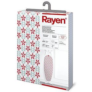 Rayen | Universele strijkplankovertrek | 2-laags, schuim en stof van 100% katoen | Serie Basic de Rayen | 130 x 47 cm | bloemenprint