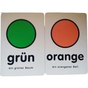 HenBea Snap Cards, Snap kaartspel voor kinderen, set van 24 snap-kaarten spelen en leren kleuren in het Duits (895)