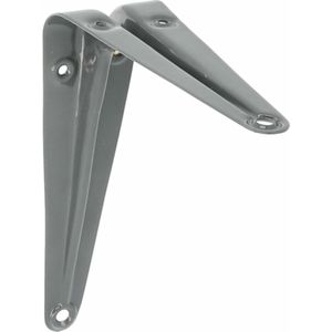 AMIG Plankdrager/planksteun van metaal - gelakt grijs - 100 x 125 mm