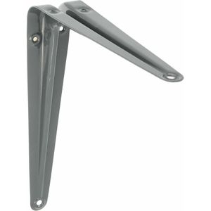 AMIG Plankdrager/planksteun van metaal - gelakt grijs - H175 x B150 mm