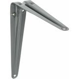 AMIG Plankdrager/planksteun van metaal - gelakt grijs - H250 x B200 mm