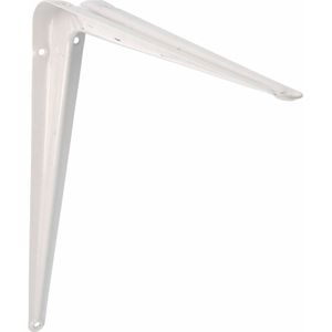 AMIG Plankdrager/planksteun van metaal - gelakt wit - H350 x B300 mm