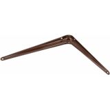 AMIG Plankdrager/planksteun van metaal - gelakt bruin - H175 x B150 mm