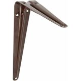 AMIG Plankdrager/planksteun van metaal - gelakt bruin - H175 x B150 mm