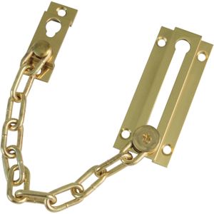 AMIG deurketting - messing - goud - 18 cm - incl schroeven - inbraakbeveiliging - Deurkettingen