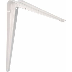 AMIG Plankdrager/planksteun van metaal - gelakt wit - H450 x B400 mm