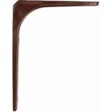 AMIG Plankdrager/planksteun van metaal - gelakt bruin - H150 x B125 mm - boekenplank steunen