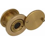 AMIG deurspion/kijkgat - 1x - messing - deurdikte 15 tot 25mm - 160 graden kijkhoek - 14mm boorgat