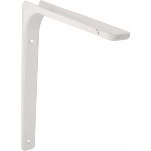 AMIG Plankdrager/planksteun van metaal - gelakt wit - H250 x B300 mm - boekenplank steunen