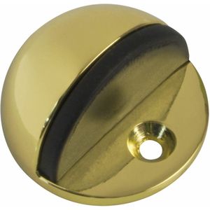 AMIG Deurstopper/deurbuffer - 1x - D45mm - inclusief schroeven - goud