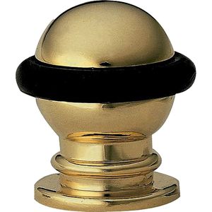 AMIG Deurstopper/deurbuffer - 1x - D22mm - inclusief schroeven - goud