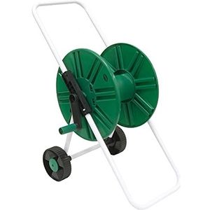 Amig - Draagbare slangwagen met 2 wielen met zwengelgreep voor 1/2 inch slangen voor tuinieren of reiniging | maximale wikkellengte 45 m · hoogte 75 cm · groen