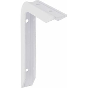 AMIG Plankdrager/planksteun van aluminium - gelakt wit - H200 x B150 mm - heavy support - boekenplank steunen