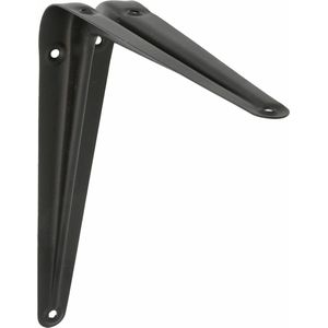 AMIG Plankdrager/planksteun van metaal - gelakt zwart - H200 x B150 mm