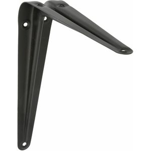 AMIG Plankdrager/Planksteun van Metaal - Gelakt Zwart - H175 X B150 Mm