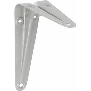 AMIG Plankdrager/planksteun van metaal - gelakt zilver - 150 x 125 mm