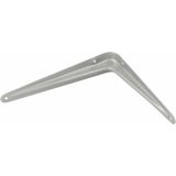 AMIG Plankdrager/planksteun van metaal - gelakt zilver - H225 x B200 mm