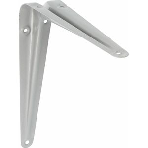 AMIG Plankdrager/planksteun van metaal - gelakt zilver - H225 x B200 mm