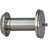 AMIG Deurspion/Kijkgat - 1x - Mat Zilver - Deurdikte 35 Tot 60mm - 160 Graden Kijkhoek