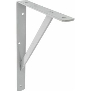 AMIG Plankdrager/planksteun van metaal - gelakt grijs - H600 x B375 mm - boekenplank steunen - tot 150 kg