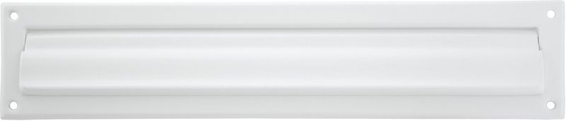 AMIG Brievenbusklep - wit - metaal - 34,2 x 7,3 cm - energiebesparende brievenbus