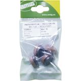 AMIG Viltglijders/meubelbeschermers met nagel - 4x - D22 mm - bruin - stoelpoten - kunststof - onder meubels