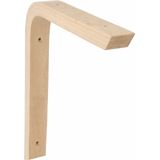 AMIG Plankdrager/planksteun van hout - lichtbruin - H200 x B150 mm - boekenplank steunen