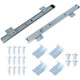 AMIG - Ondergeleiders - Gedeeltelijk Uittrekbaar - 40 cm - Softclosing - Wandmontage