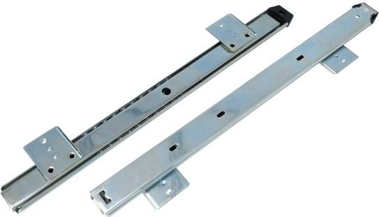 AMIG - Ondergeleiders - Gedeeltelijk Uittrekbaar - 40 cm - Softclosing - Wandmontage