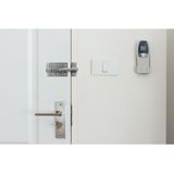 AMIG schuifslot/plaatgrendel - staal - 12cm - mat rvs - incl schroeven - deur - raam - geschikt voor hangslot (niet inbegrepen)