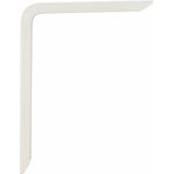 AMIG Plankdrager/planksteun - aluminium - gelakt wit - H150 x B100 mm - max gewicht 90 kg - boekenplank steunen