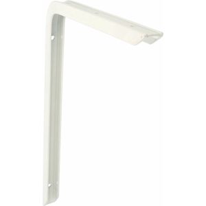 AMIG Plankdrager/planksteun - aluminium - gelakt wit - H350 x B200 mm - max gewicht 45 kg
