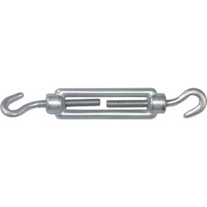 AMIG Spanschroeven/draadspanner met haak/haak - 1x - 7cm - verzinkt staal - 100kg - M5 schroefdraad
