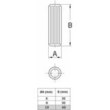 AMIG Houten deuvels - 20x stuks - connect pluggen/pins - bruin - D10 x L40 mm - voor kasten