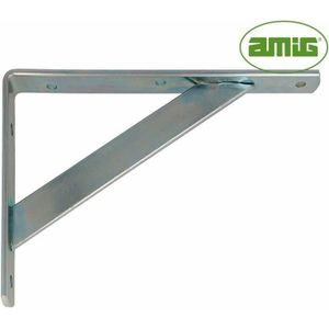 Muurbeugel AMIG 9-22589 Verzinken 20 x 12,5 cm Zilverkleurig Staal
