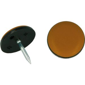 Amig - Schaatsen met nagel | Mod. 78 | Ø 22 mm | Bescherming voor meubelpoten | Ideaal ter bescherming van de vloer tegen krassen | Teflon Brown