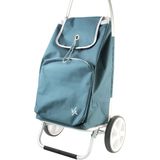 AMIG Boodschappentrolley - 50 liter - aluminium frame - groen - 45 x 34 x 95 cm