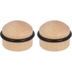 AMIG Deurstopper/Deurbuffer - 1x - D35mm - Inclusief Schroeven - Hout