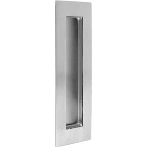 AMIG Schuifdeurkom 150x50mm – Geborsteld RVS 304 - Inbouw Handgreep - Komgreep – Rechthoek Blind – Schuifdeurbeslag – Schuifdeursysteem