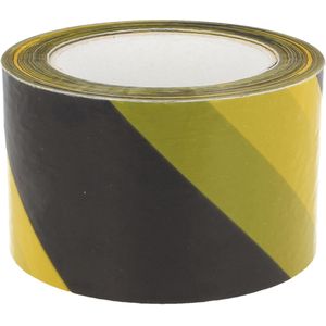 AMIG Afzetlint - geel/zwart - 70 mm x 200 m - polyethyleen - markeerlint - afzettape