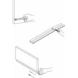 Amig Tochtstrip - Tochtwering - Grijs - Foam - 100 X 3,5 cm - Deur Tochtstopper