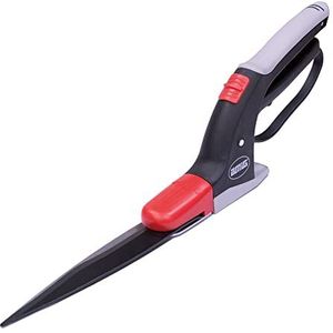 Amig Grasmaaierschaar, messen van SK5-staal, tefloncoating, lemmet 380 mm, 360 graden draaibare snijkop, onderste handgreep met bescherming voor randen en stenen, om te snoeien