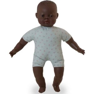 Miniland - Babypop - Afrikaans - 40 cm - Zacht Lichaam