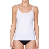 Avet - 70191 - Microfiber Hemdje - Wit & Zwart - Dames Onderhemd - Singlet Dames