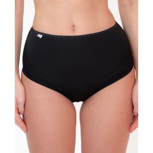 Avet dames heup slip 3244 - Microfiber - Dames onderbroek - ondergoed - badstof kruisje  - Zwart