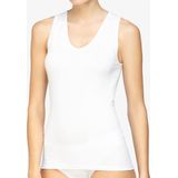 Dames - Hemdje 7528 - Katoenen Onderhemd V-hals - Wit
