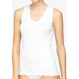 Dames - Hemdje 7528 - Katoenen Onderhemd V-hals - Wit
