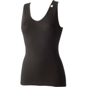 Dames hemdje 7528 spencer model - Dames katoenen onderhemd V-hals - Singlet  - Zwart