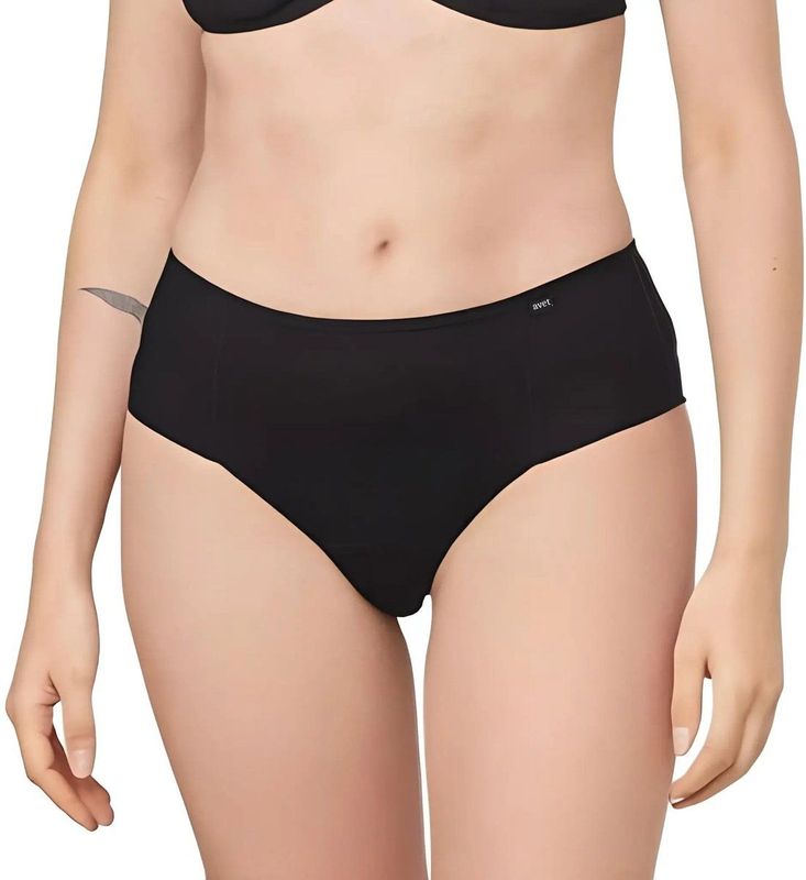 Avet - 34444 - Microfiber Ondergoed - Zwart - Dames Hipstring