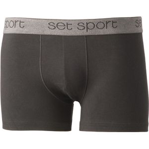 Sport heren boxer short 18452 - Sport mannen ondergoed - Katoen - Elastische band  - Zwart